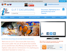 Tablet Screenshot of giftexcursions.com